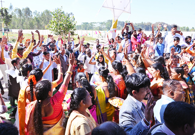 Bro Andrew Richard, Family along with the well-wishers of Grace Ministry inaugurated the Mega Prayer Centre / Church of Grace Ministry at Budigere in Bangalore, Karnataka with grandeur on Sunday, Jan 15th, 2023.  Bro Andrew Richard, Family along with the well-wishers of Grace Ministry inaugurated the Mega Prayer Centre / Church of Grace Ministry at Budigere in Bangalore, Karnataka with grandeur on Sunday, Jan 15th, 2023.